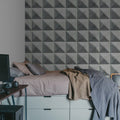 Triangle Square Mural Wallpaper - room preview 04