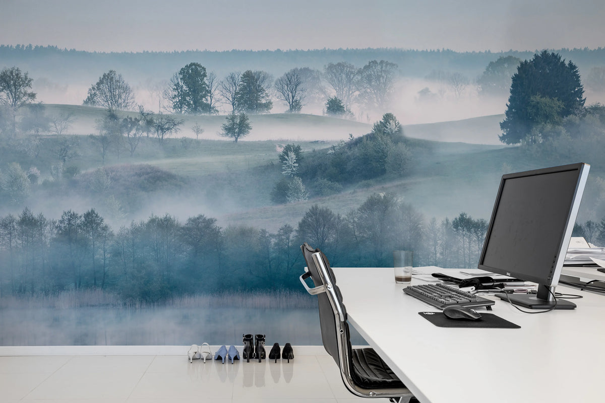 Morning Haze Mural Wallpaper - room preview 04