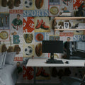 Sports Junkie Mural Wallpaper - room preview 04