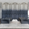 Parisian Panels, Dip Dye Blue Mural Wallpaper - room preview 04