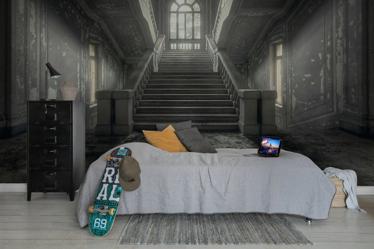 Time Loop Mural Wallpaper - room preview 04