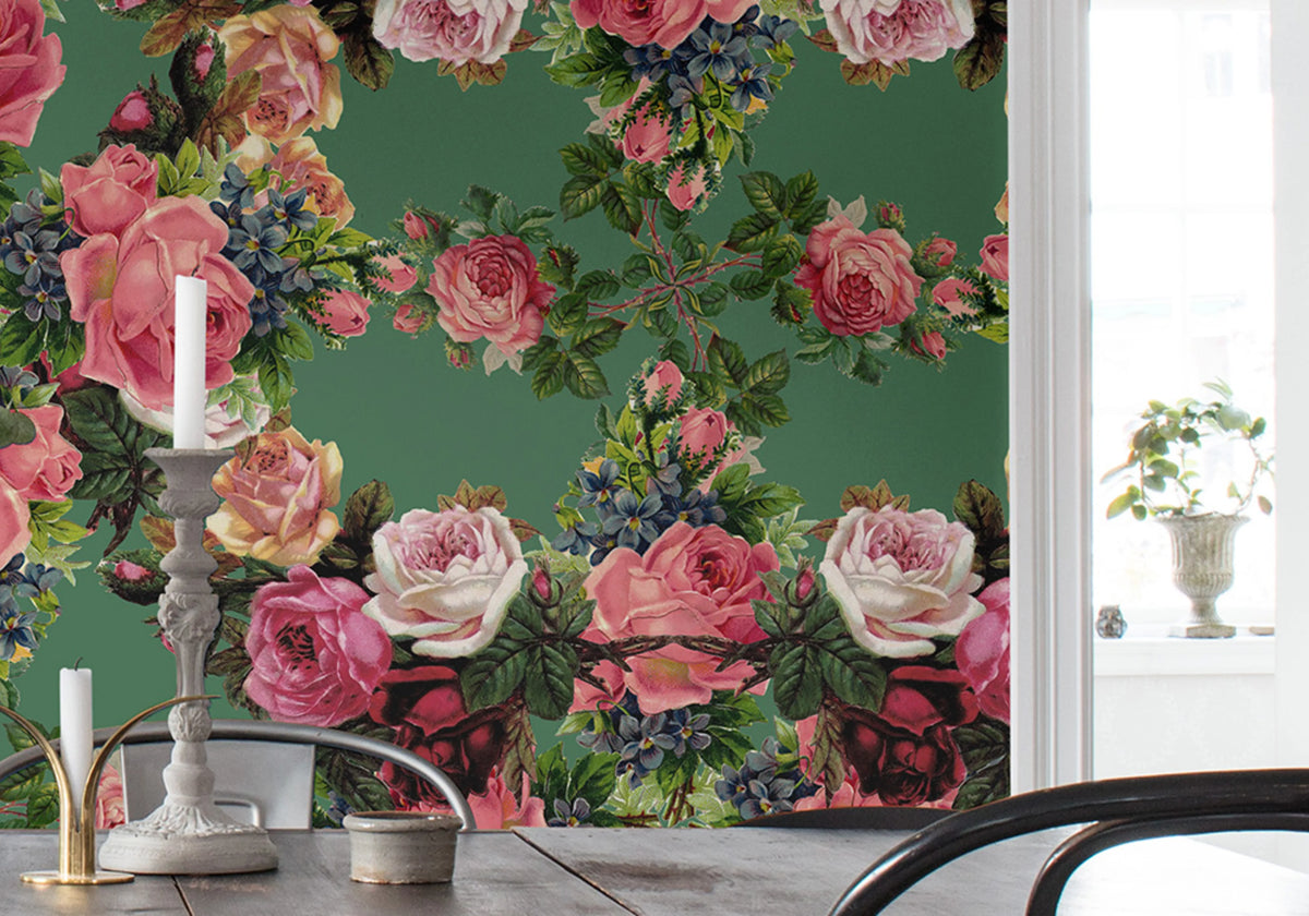 Floral Frida, Garden Mural Wallpaper - room preview 04