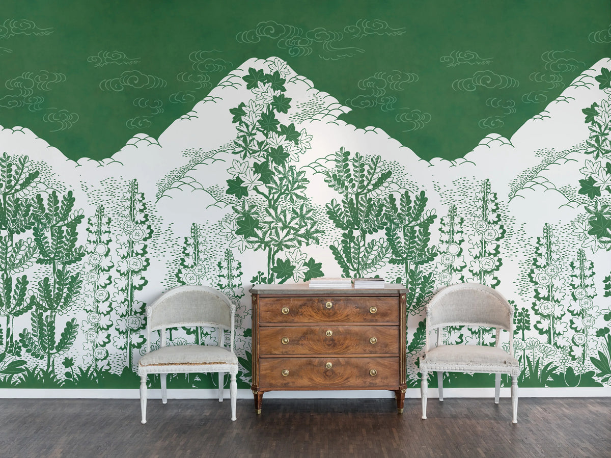Eden, Green Mural Wallpaper - room preview 04