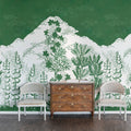 Eden, Green Mural Wallpaper - room preview 04