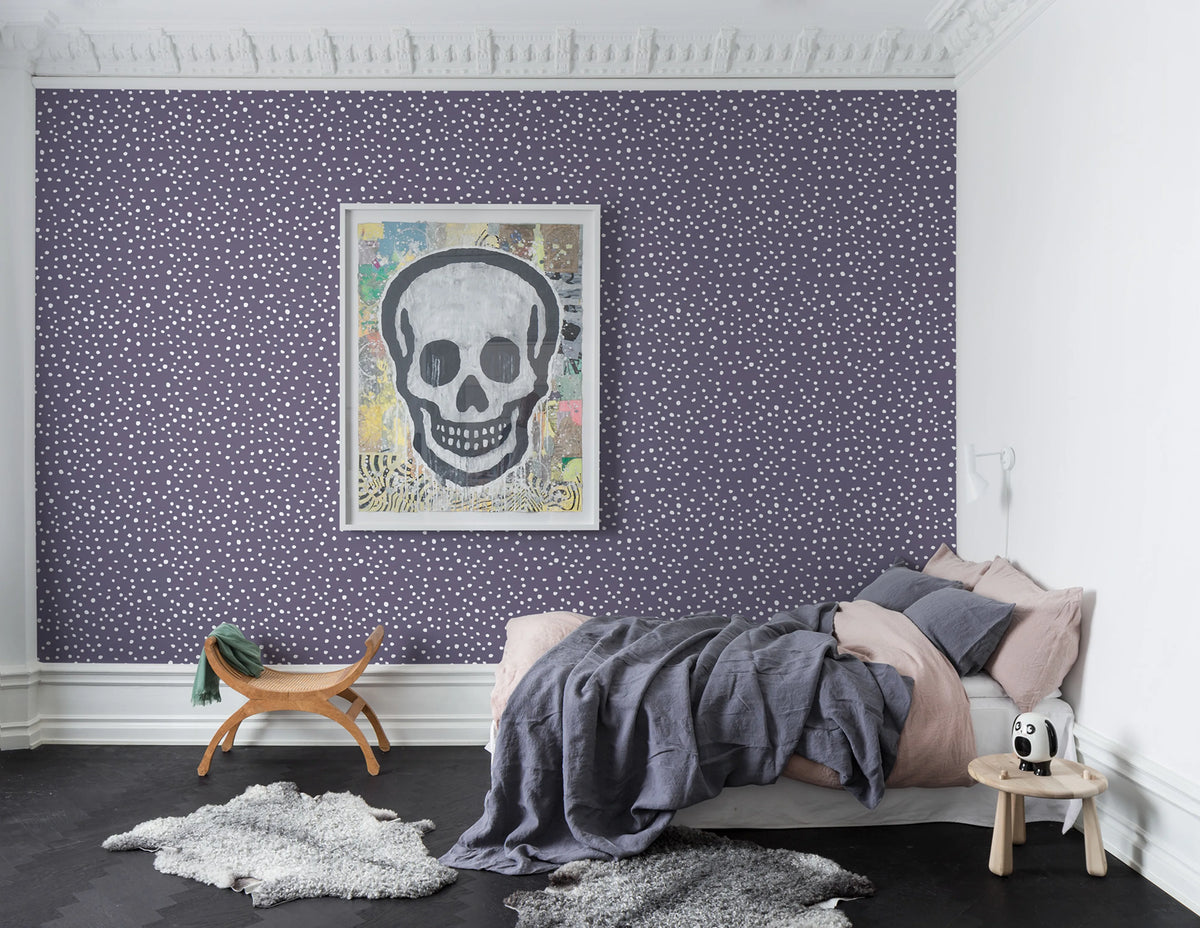 Rebel Dot, Violet Mural Wallpaper - room preview 04