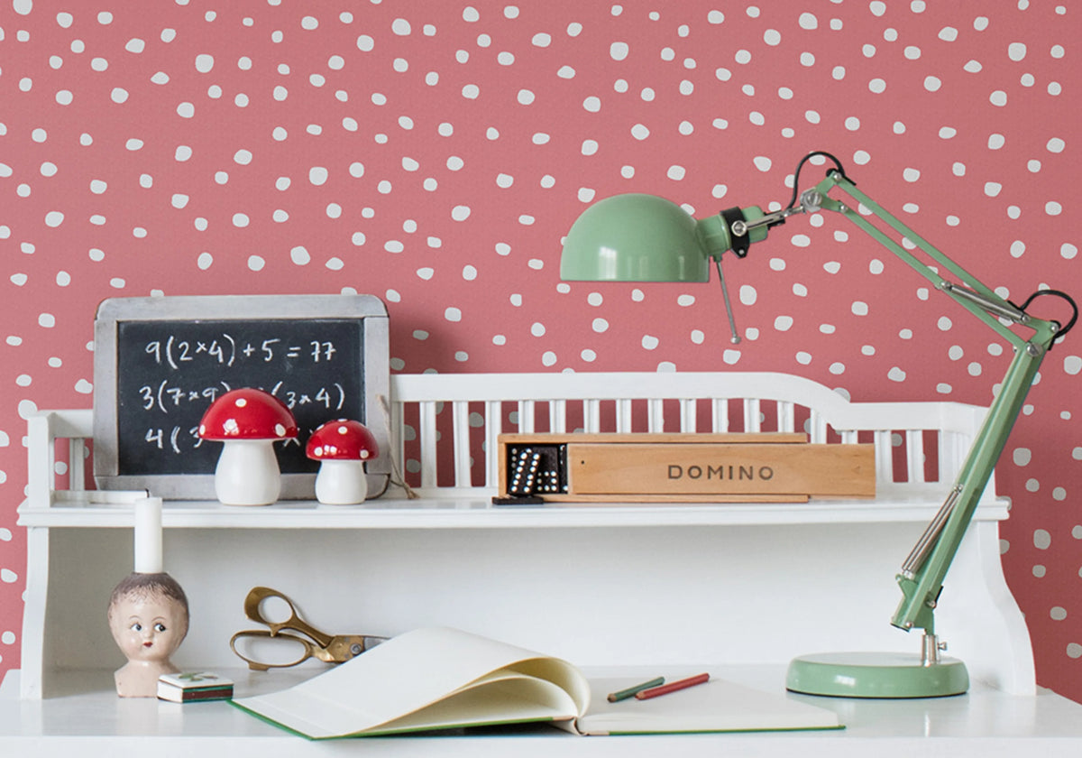 Rebel Dot, Peach Mural Wallpaper - room preview 04