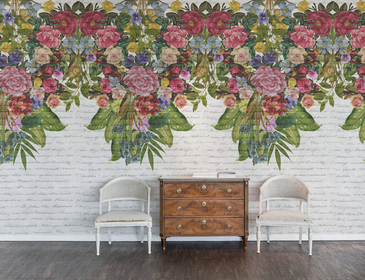 Flower Burst Mural Wallpaper - room preview 04