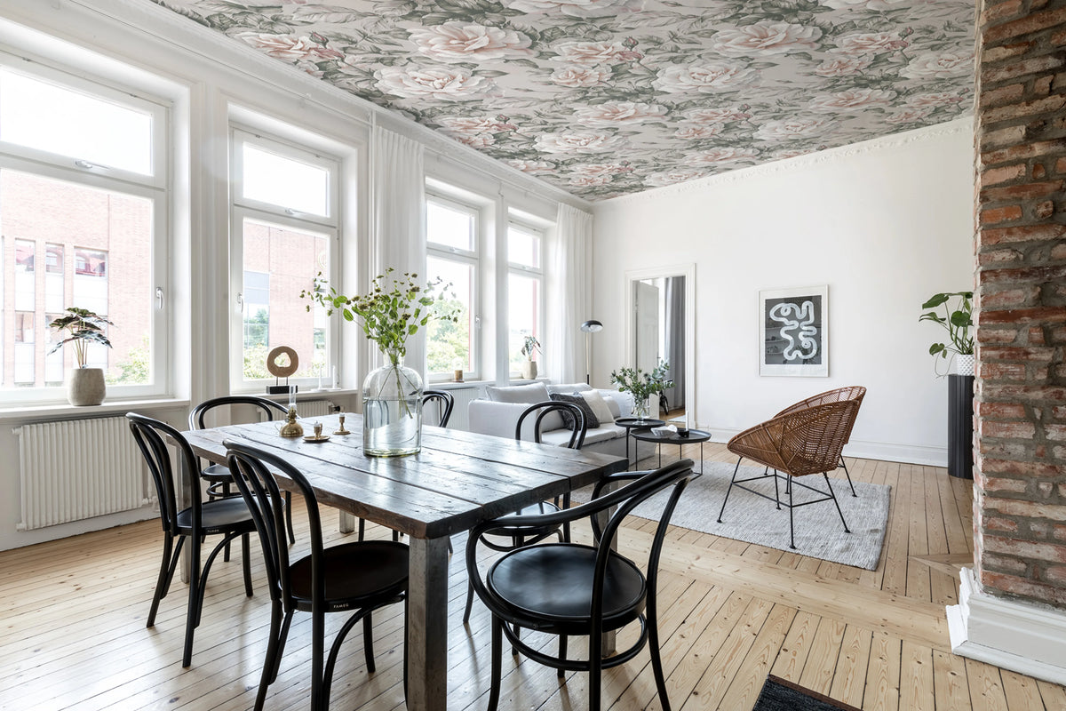 Nude Roses Mural Wallpaper - room preview 04