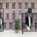 Pink Facade Mural Wallpaper - room preview 04