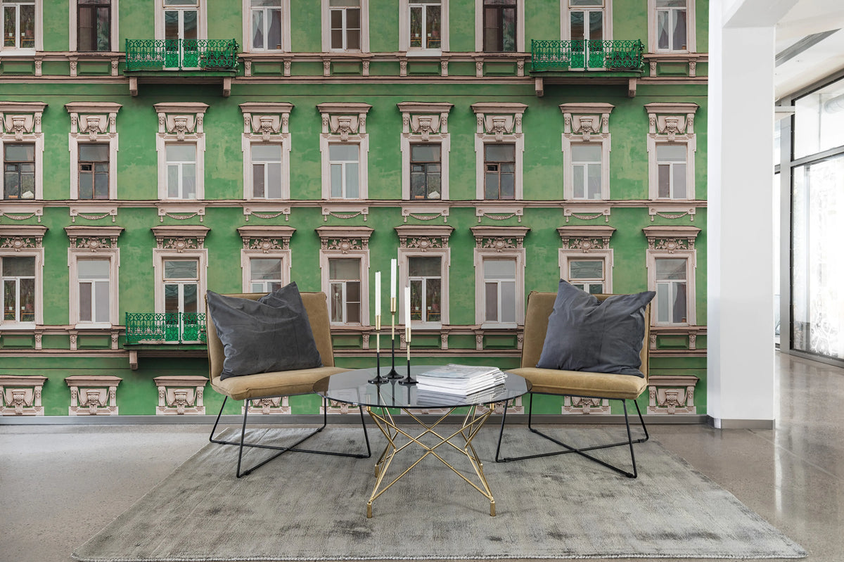 Strada Verde Mural Wallpaper - room preview 04