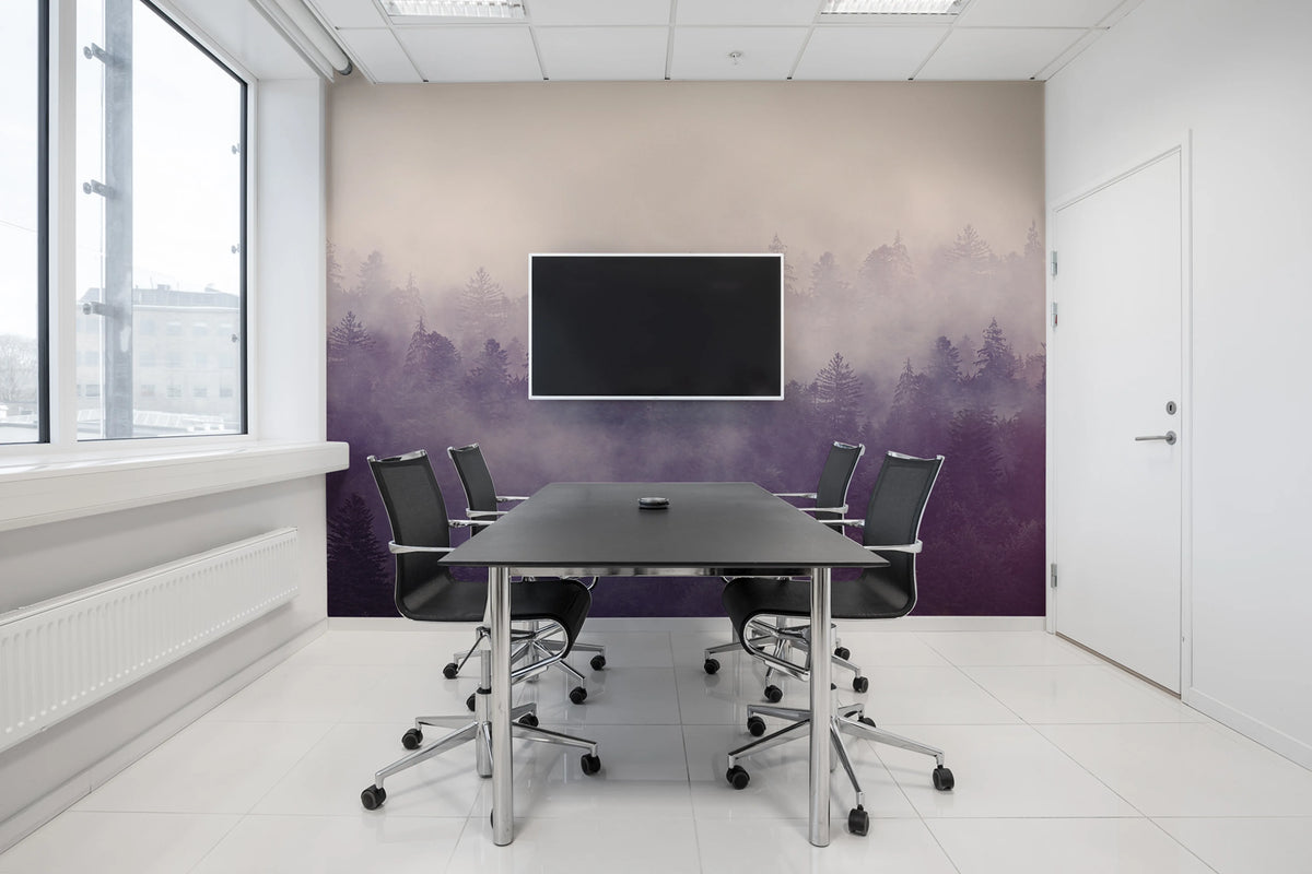 Fir Forest Mural Wallpaper - room preview 04