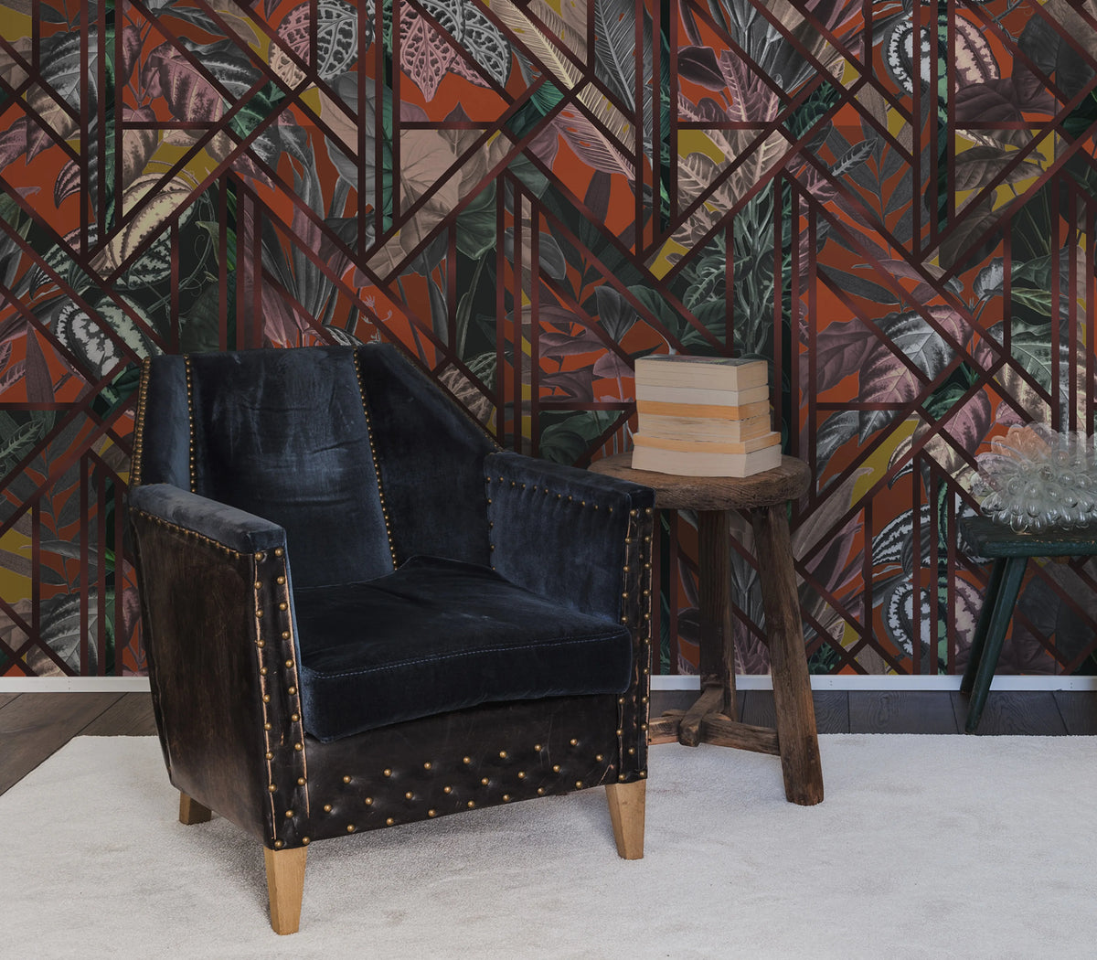 Chicago Club, Ruby Mural Wallpaper - room preview 04