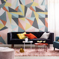 Retro Geometry Mural Wallpaper - room preview 04
