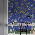 Chinoiserie Chic, Cobalt Mural Wallpaper - room preview 04
