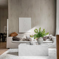 Brushstrokes, Powder Beige Mural Wallpaper - room preview 04