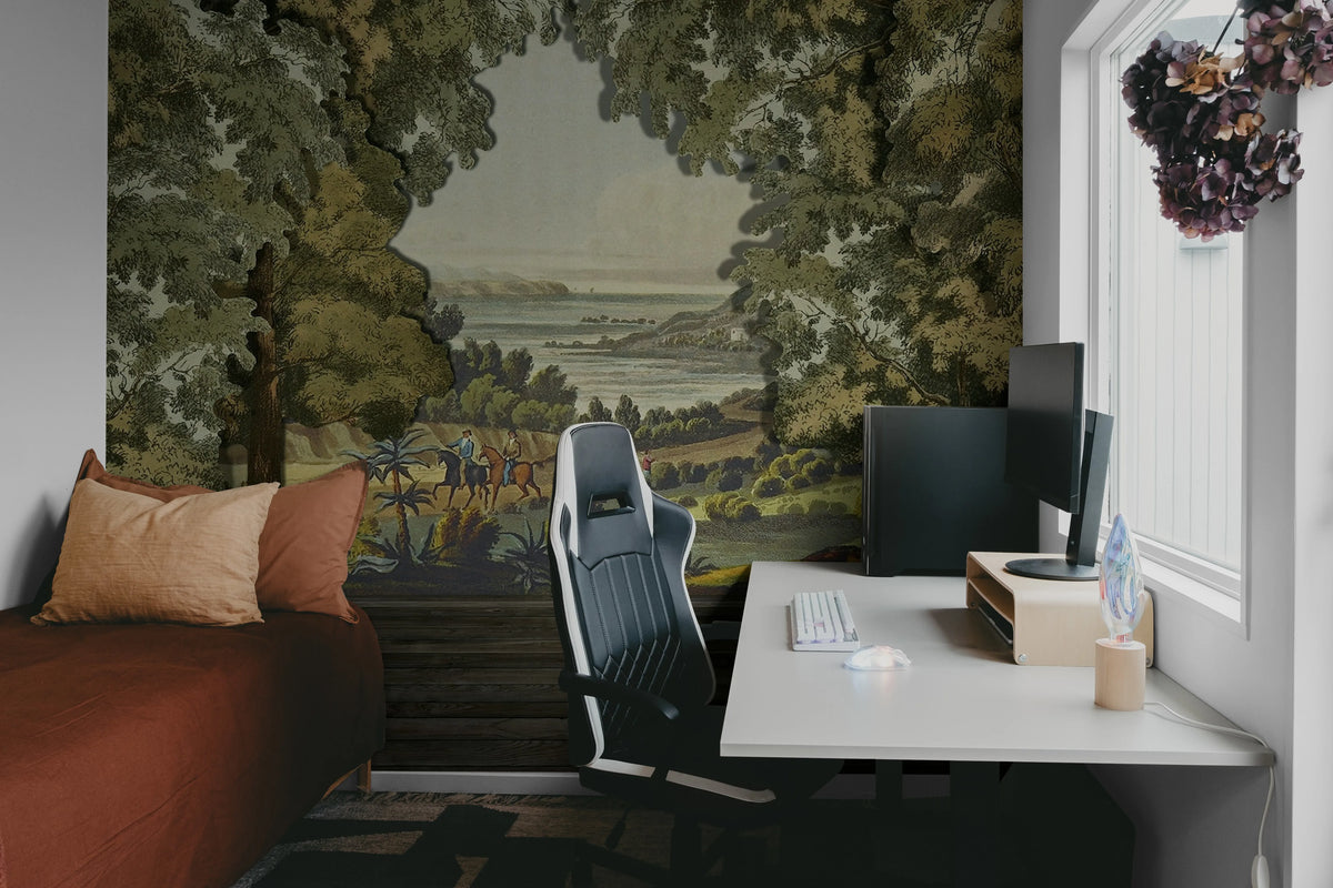 Coulisse Mural Wallpaper - room preview 04