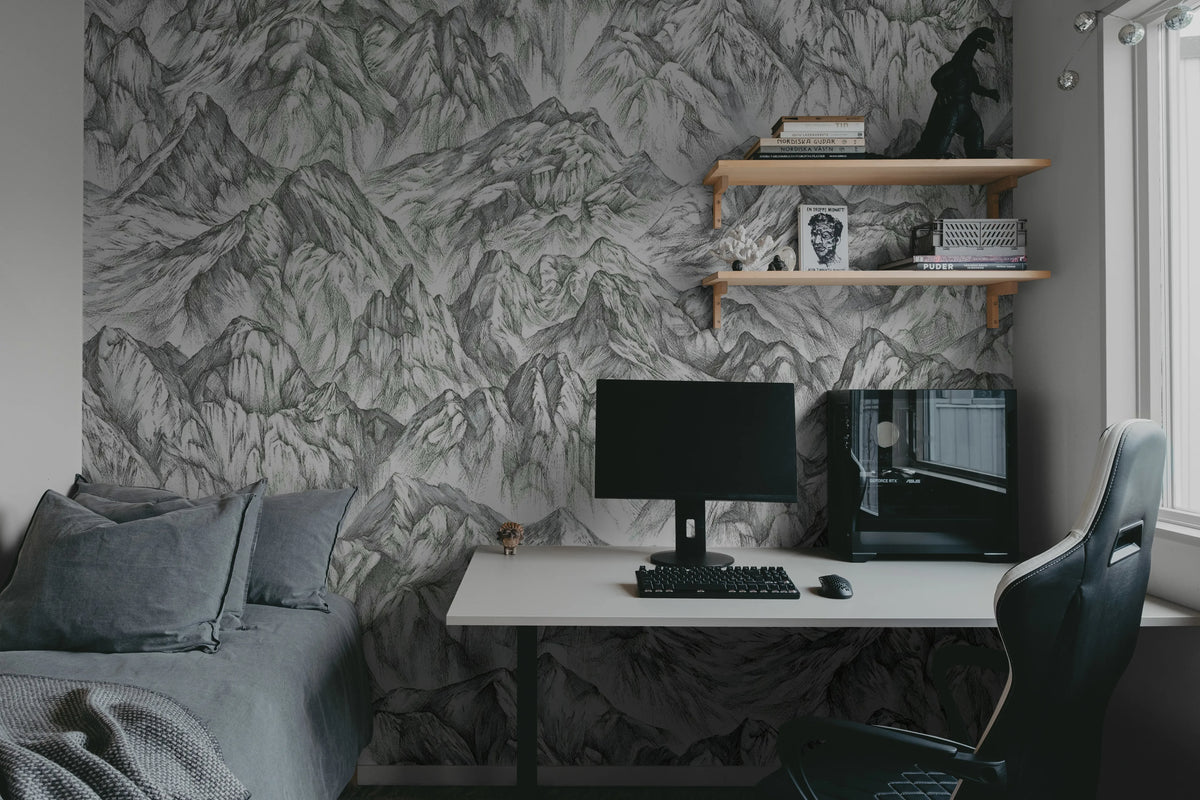Moon Rock, Surface Mural Wallpaper - room preview 04