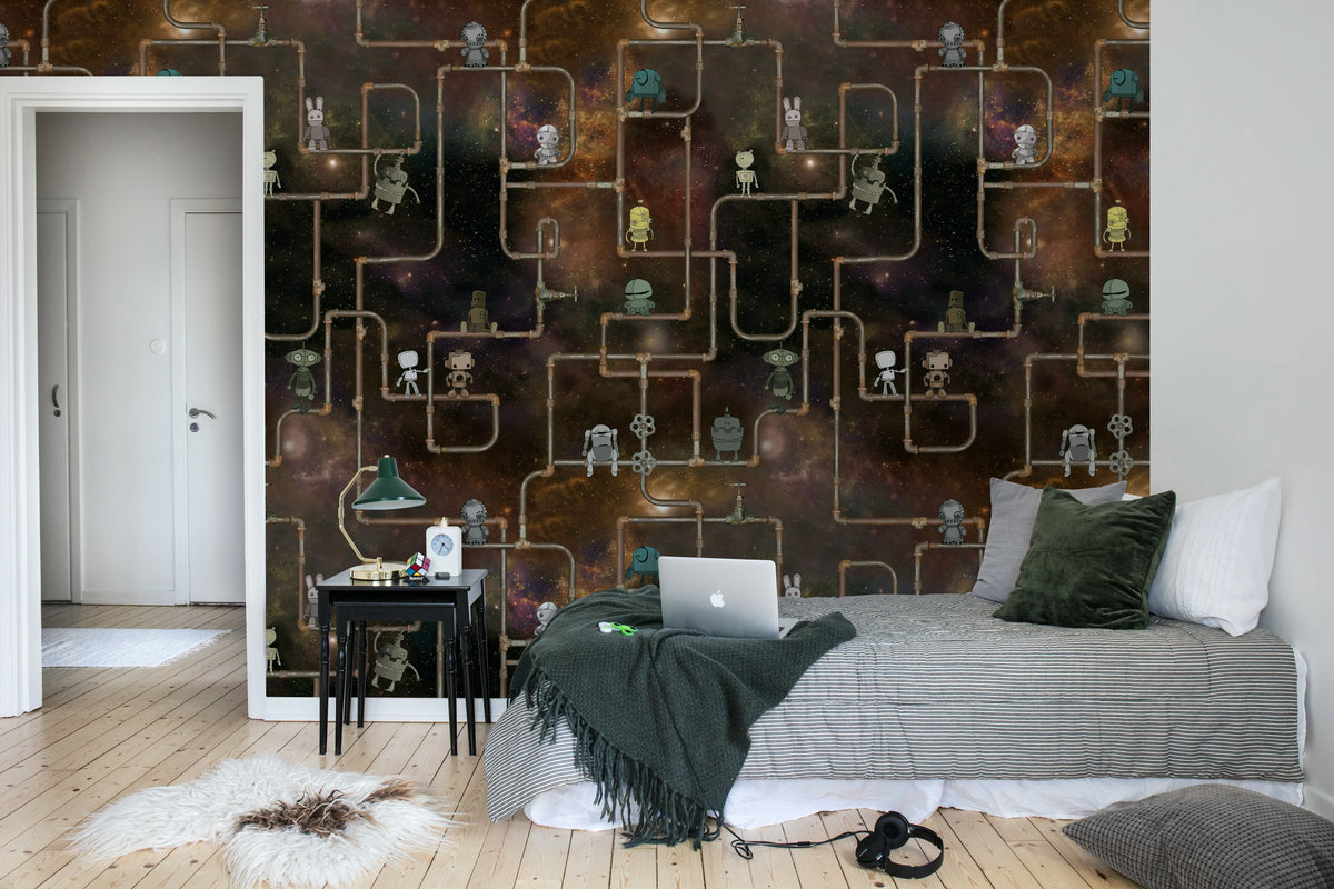 We are Robots Mural Wallpaper - room preview 04
