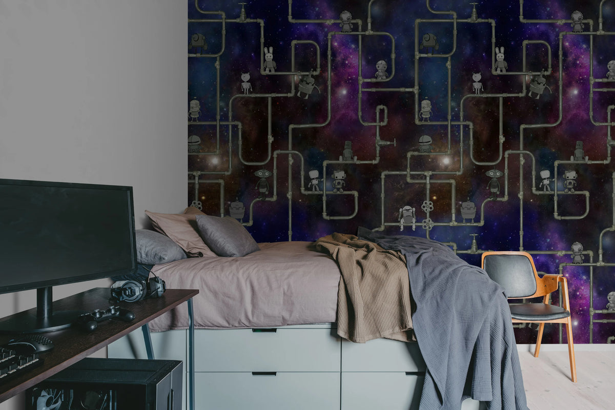 We are Robots, Stardust Mural Wallpaper - room preview 04