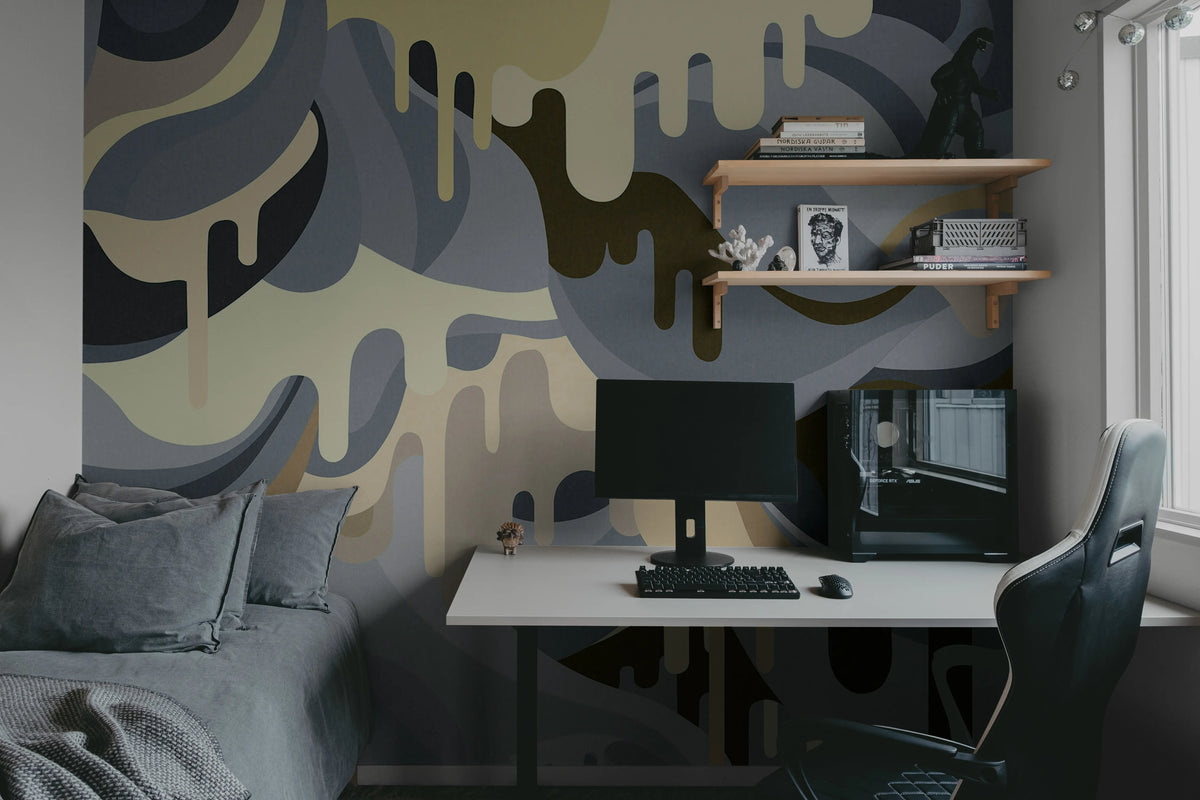 Dripping Rainbow, Beach Mural Wallpaper - room preview 04
