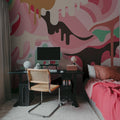 Dripping Rainbow, Marshmallow Mural Wallpaper - room preview 04