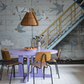 Stairway Graffiti, Swallow Mural Wallpaper - room preview 04
