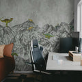 Dinosaur Mountain Mural Wallpaper - room preview 04