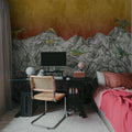 Dinosaur Mountain, Volcano Mural Wallpaper - room preview 04
