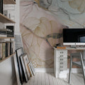 Opulence, Pink Marble Mural Wallpaper - room preview 04