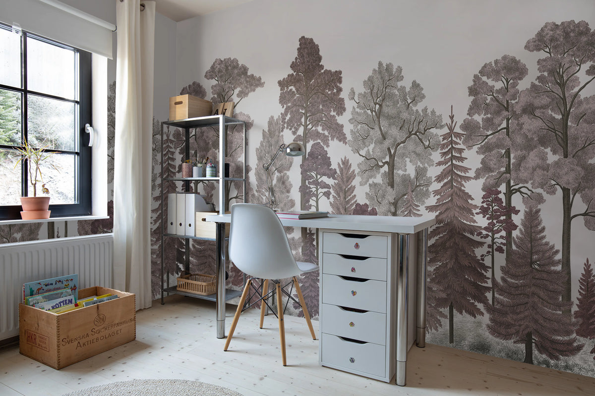 Scandinavian Bellewood, Dawn Mural Wallpaper - room preview 04
