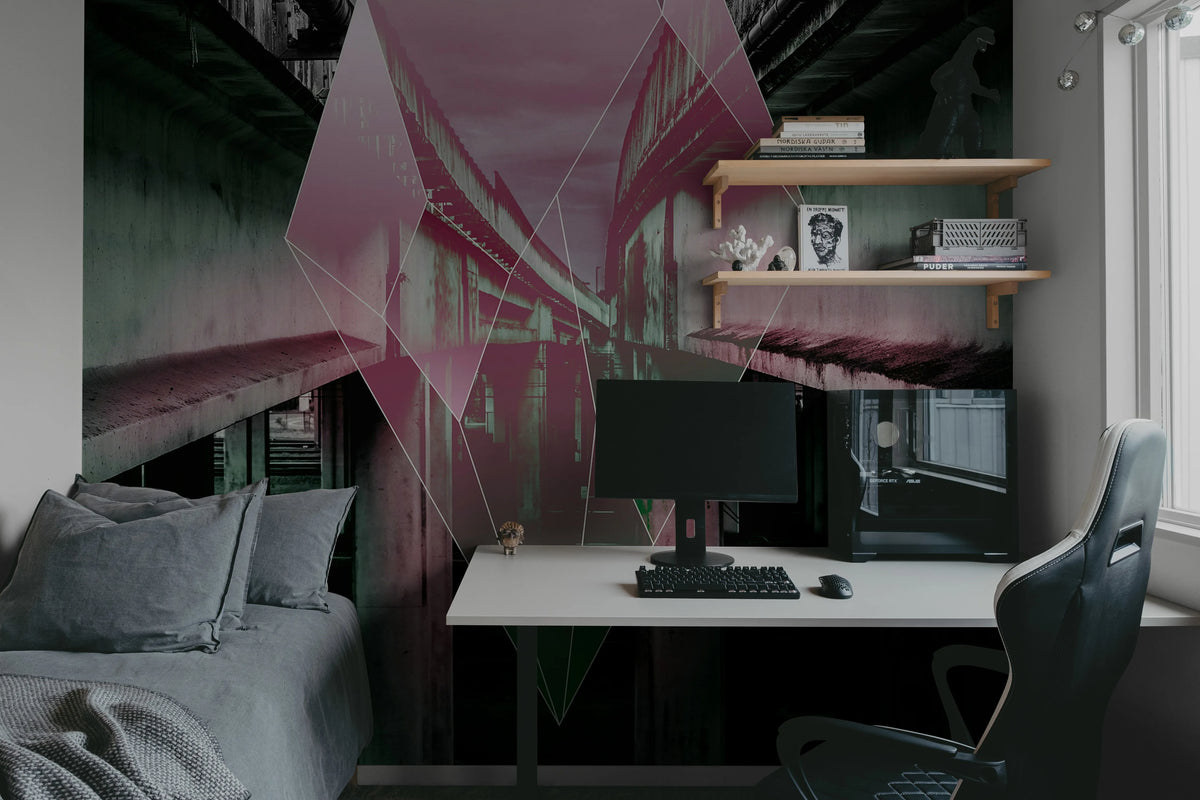 Sparkling City Mural Wallpaper - room preview 04