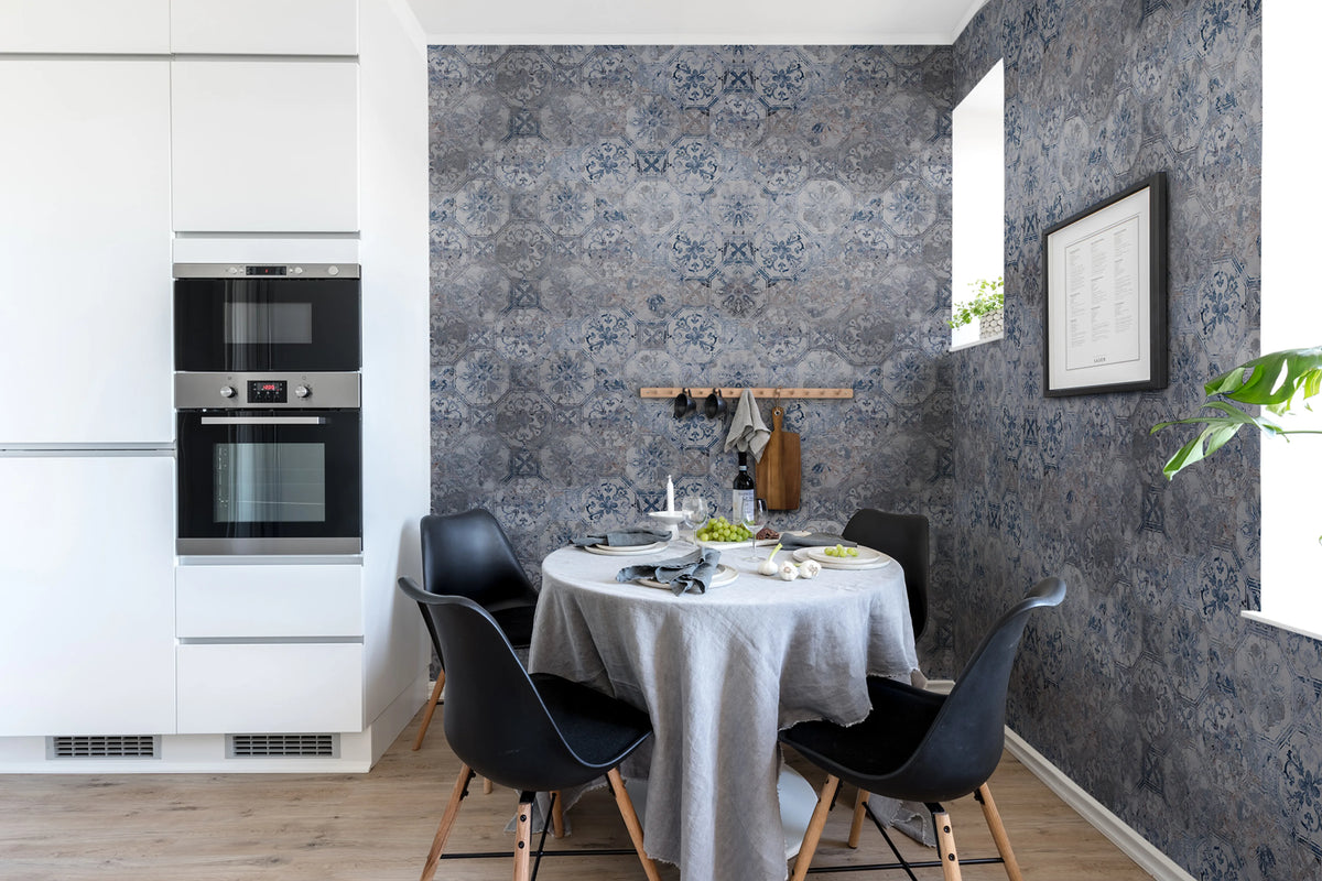 Oriental Tiles Mural Wallpaper - room preview 04