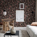 Jardin, Red Velvet Mural Wallpaper - room preview 04