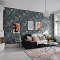 Furada, Teal Mural Wallpaper - room preview 04