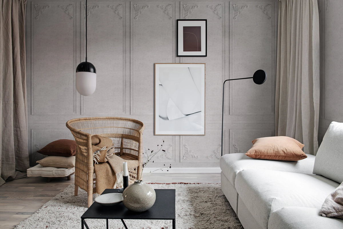 Harlow, Marble Mural Wallpaper - room preview 04