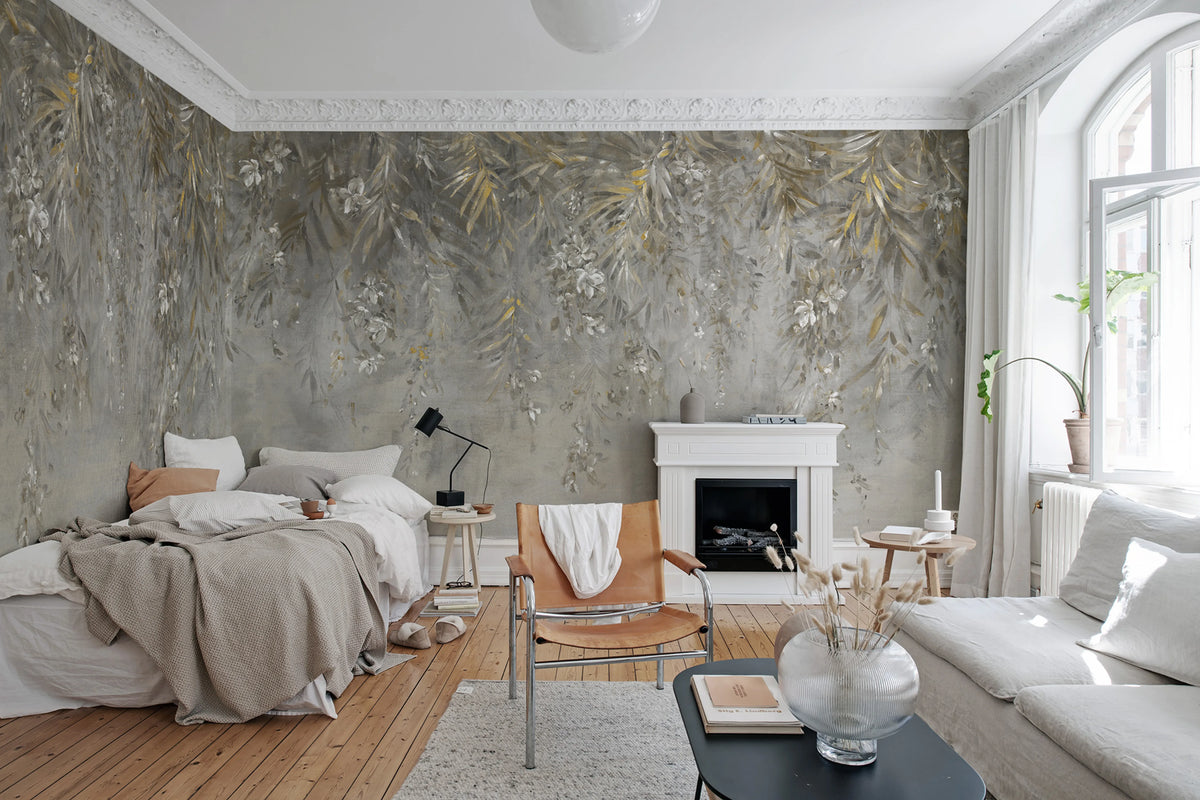 Honolulu, Gold Mural Wallpaper - room preview 04