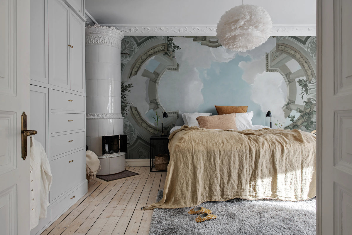 Lucca, Cloud Mural Wallpaper - room preview 04