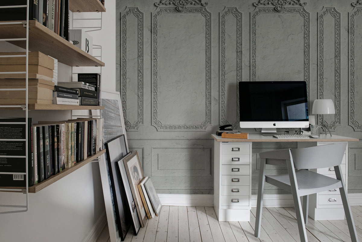 Amboise, Sage Mural Wallpaper - room preview 04
