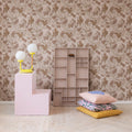 Squirrel Mountain, Pink Mural Wallpaper - room preview 04