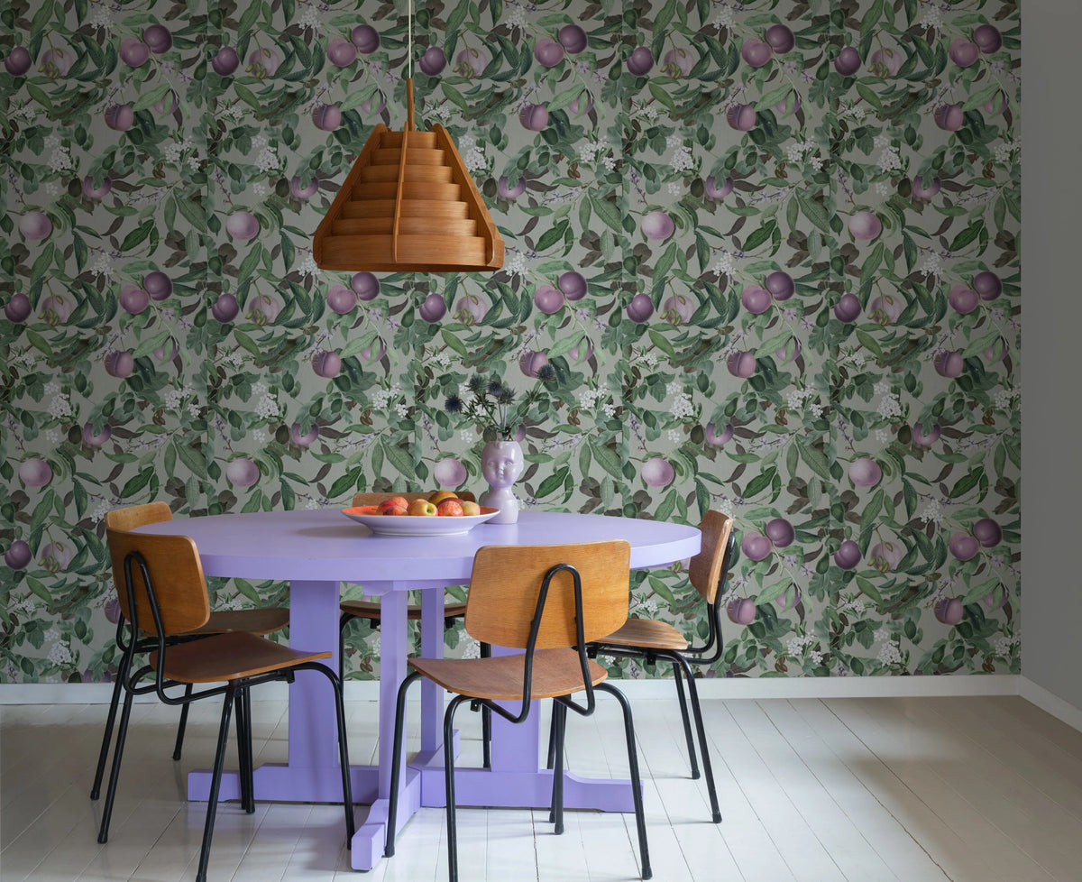 Peach Valley, Lilac Mural Wallpaper - room preview 04
