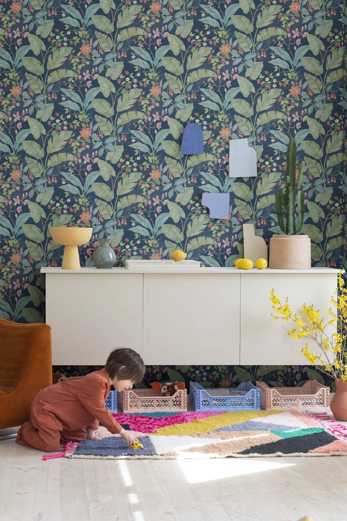 Strawberry Lane, Night Mural Wallpaper - room preview 04