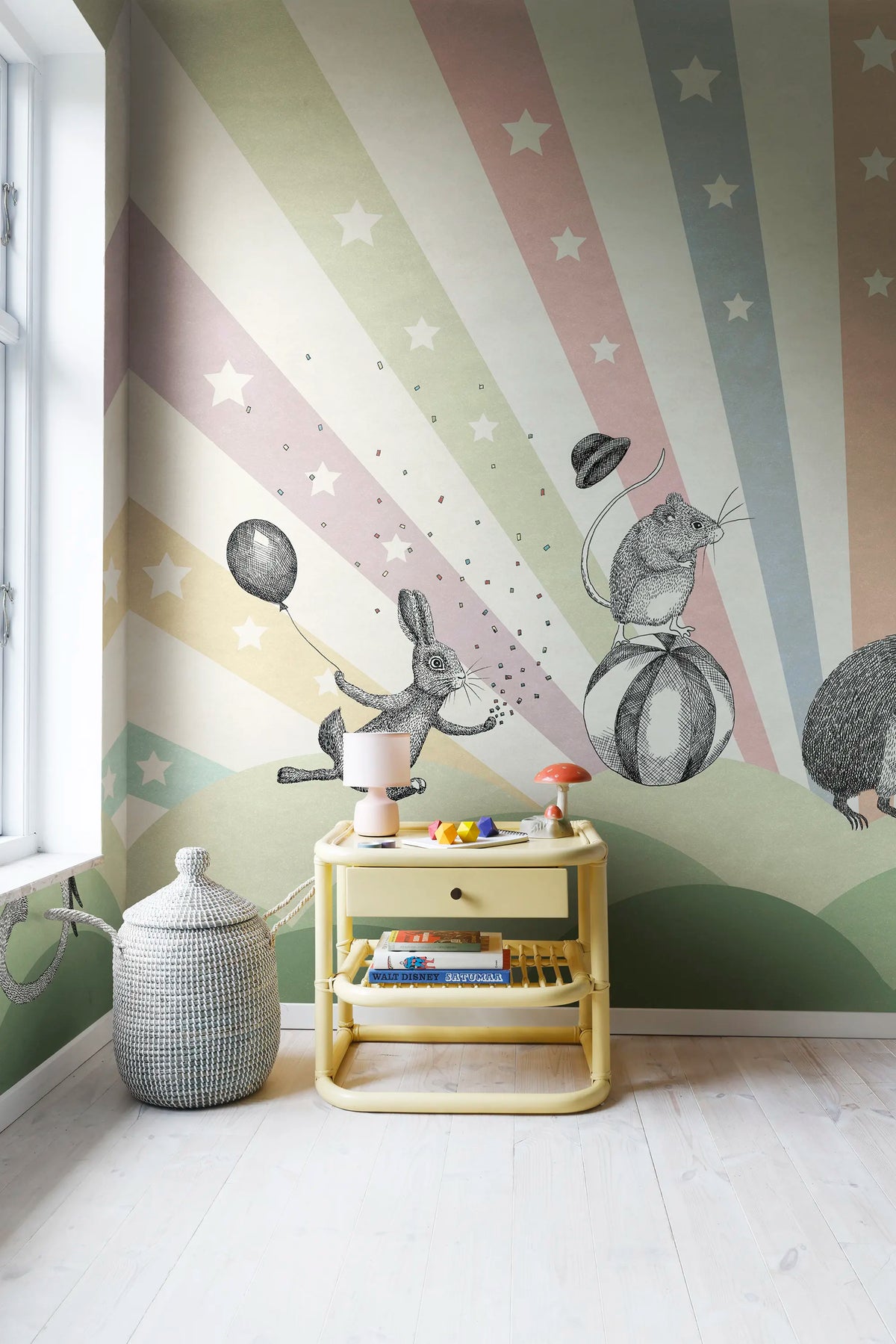 Circus Pastel Mural Wallpaper - room preview 04