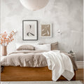 Brush, Greige Mural Wallpaper - room preview 04
