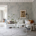Brush, Light Blue Mural Wallpaper - room preview 04
