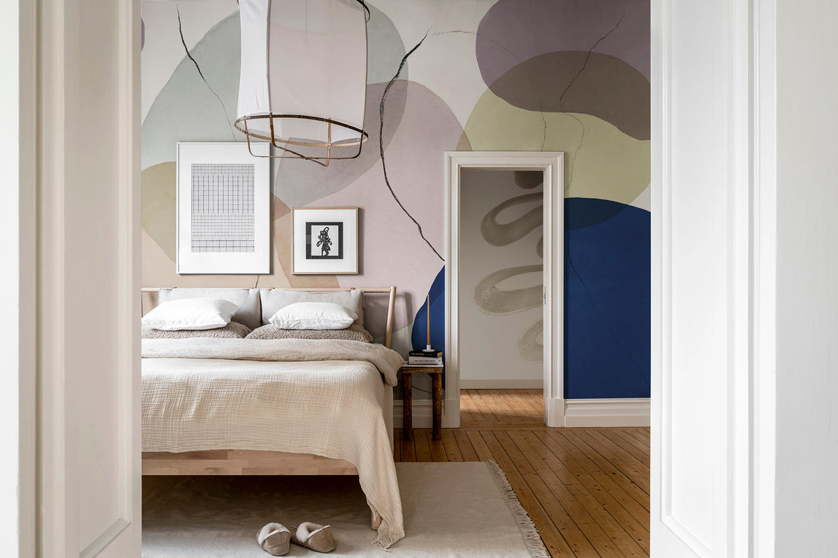Floating, Playful Mural Wallpaper - room preview 04