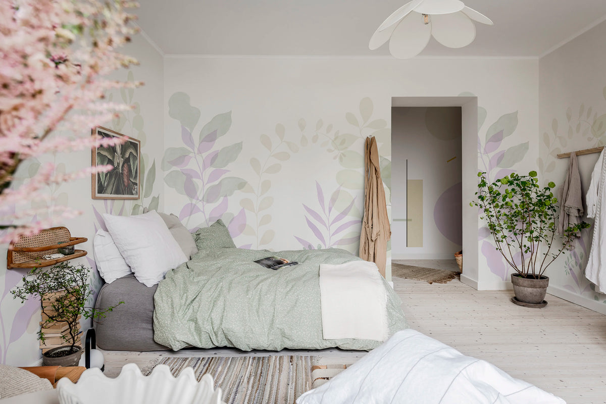 Grow, Lilac Mural Wallpaper - room preview 04