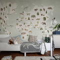 Animal World, Mint Mural Wallpaper - room preview 04