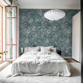 Marbling, Blue Mural Wallpaper - room preview 04