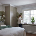 Bellewood Clouds, Green Vintage Mural Wallpaper - room preview 04