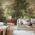 The Vintage Grove, Green Mural Wallpaper - room preview 04